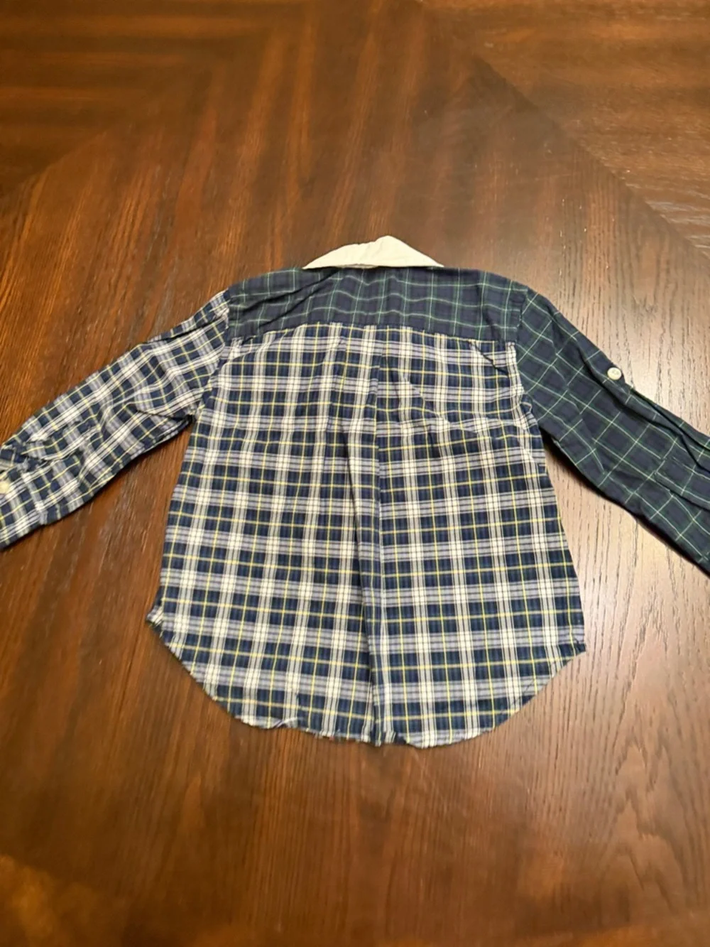 Polo Ralph Lauren Baby Boys Patchwork Plaid Button Down Shirt 12M Cotton